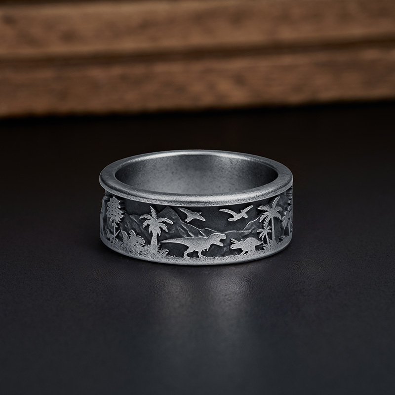 Geeksoutfit The Universe Geek Silver Band Ring for Sale