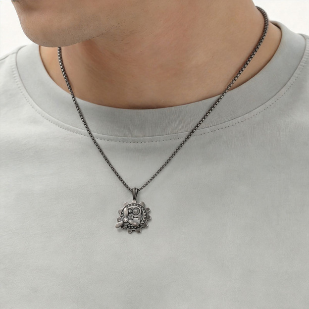 Aeronautic Gear Geek Sculptural Necklace