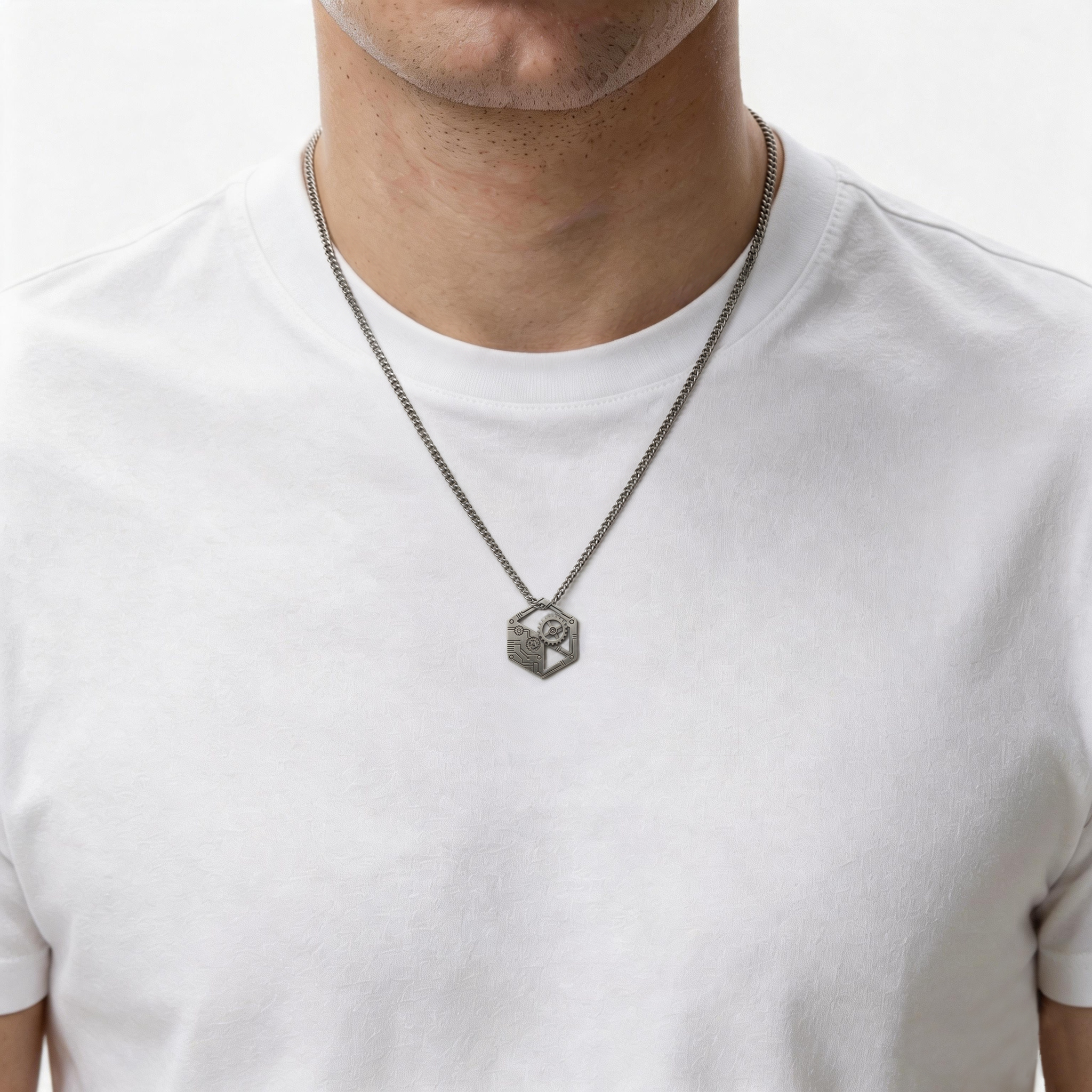 Logic Machine Geek Sculptural Necklace