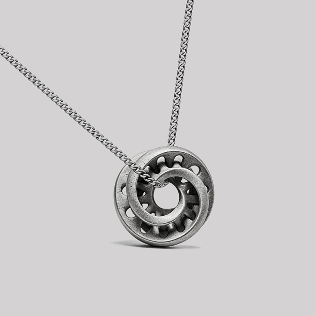 Rotating Bearing Geek Sculptural Necklace