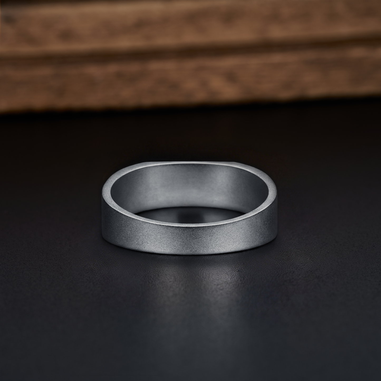 Fibonacci Spiral Geek Silver Band Ring