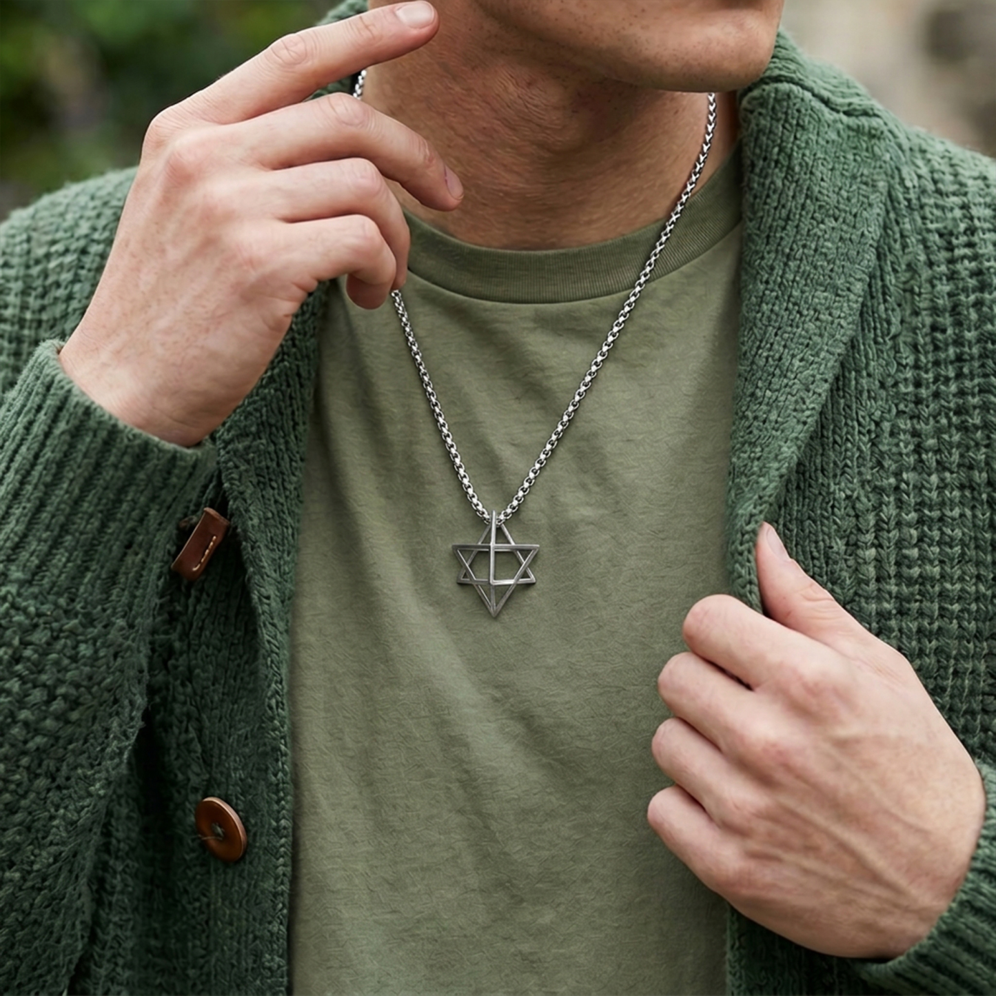 Sci-Fi Interstellar Geometry Geek Sculptural Necklace