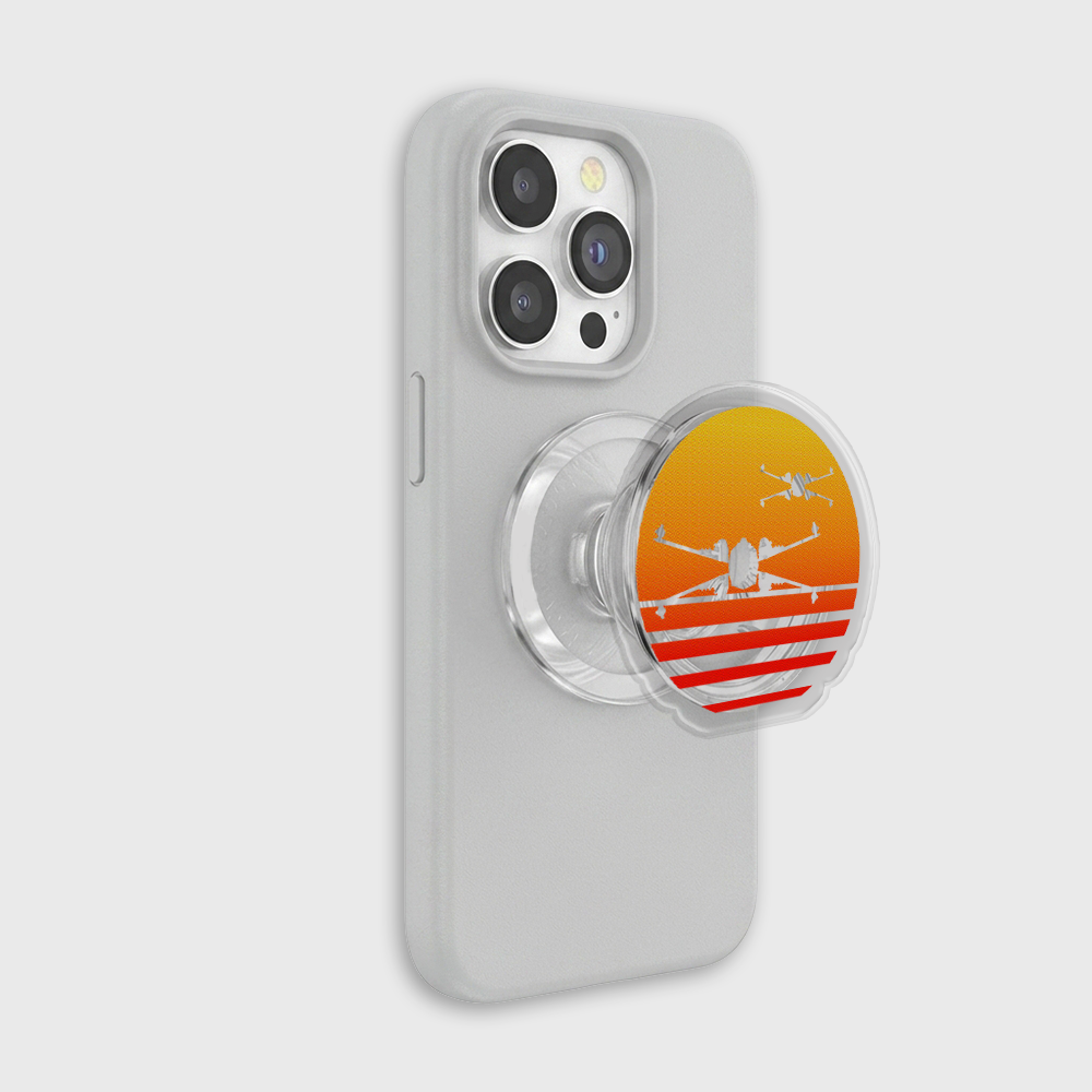 Sunset Wing Starfighter Geek Magnetic Phone Grip Holder