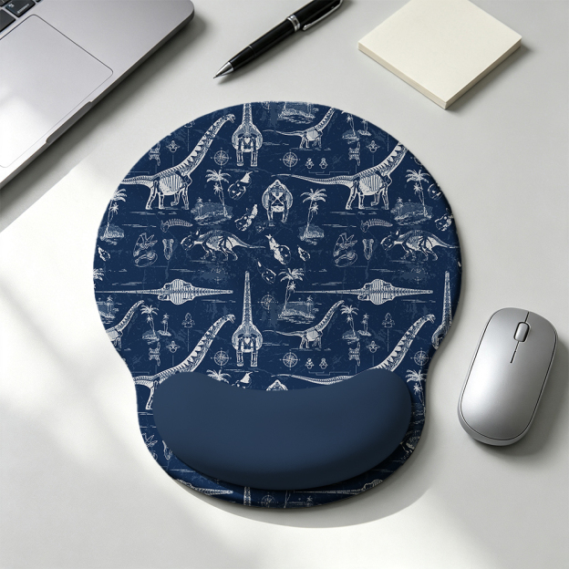 Jurassic Explorer Geek Ergonomic Mouse Pad