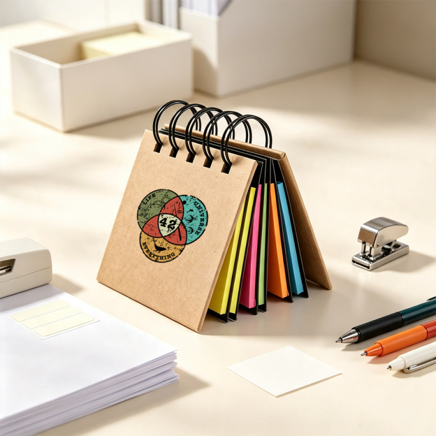 Life, the Universe & Everything Nerdy Geek Desktop Sticky Note Set