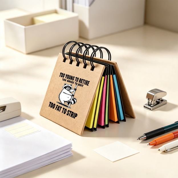 Too Fat To Strip Geek Desktop Sticky Note Set
