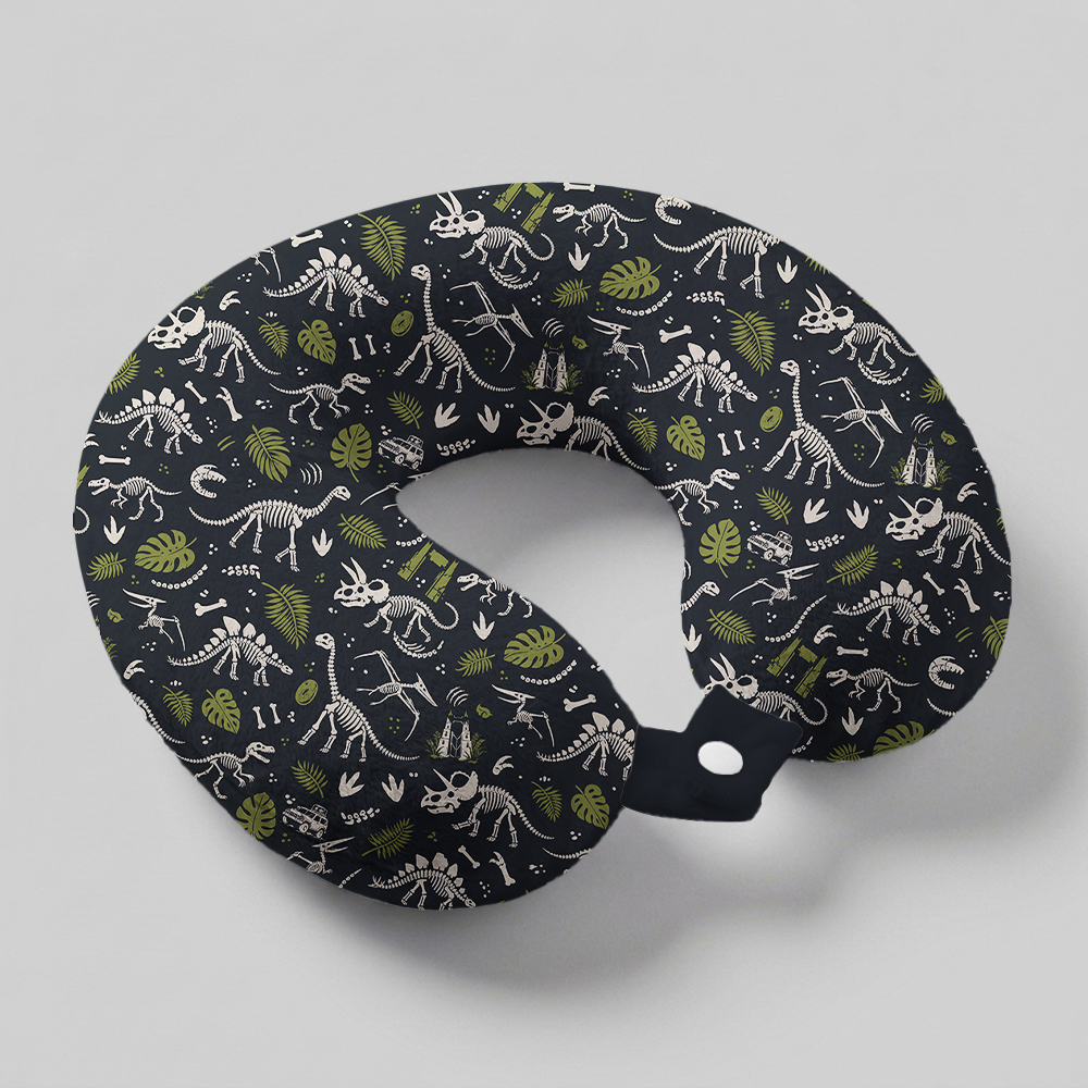 Mesozoic Field Notes Geek U-Shaped Travel Pillow
