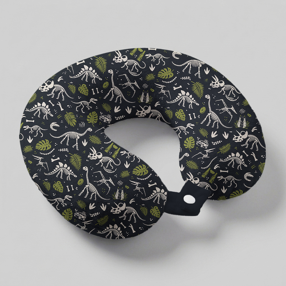 Mesozoic Field Notes Geek U-Shaped Travel Pillow