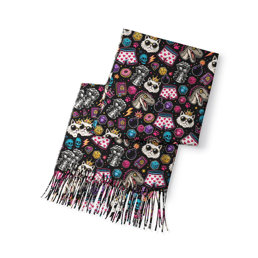 DCC Geek Soft Fringed Scarf