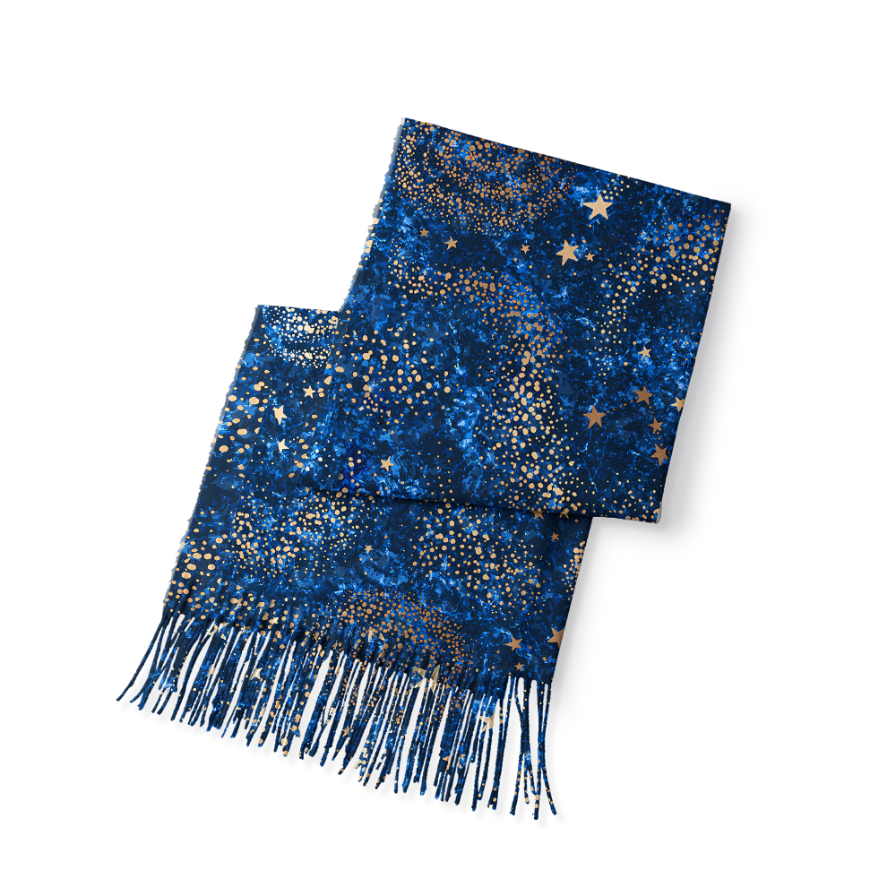 The Starry Night Geek Soft Fringed Scarf