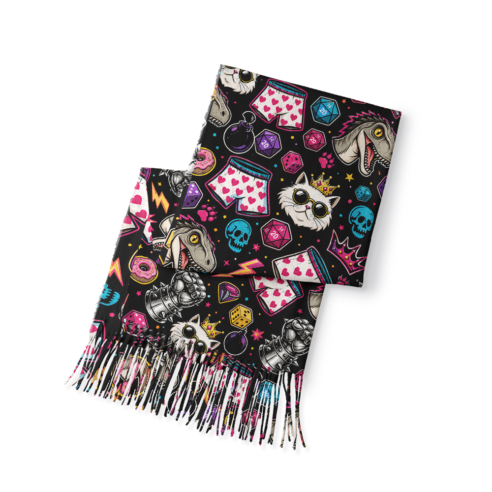 DCC Geek Soft Fringed Scarf
