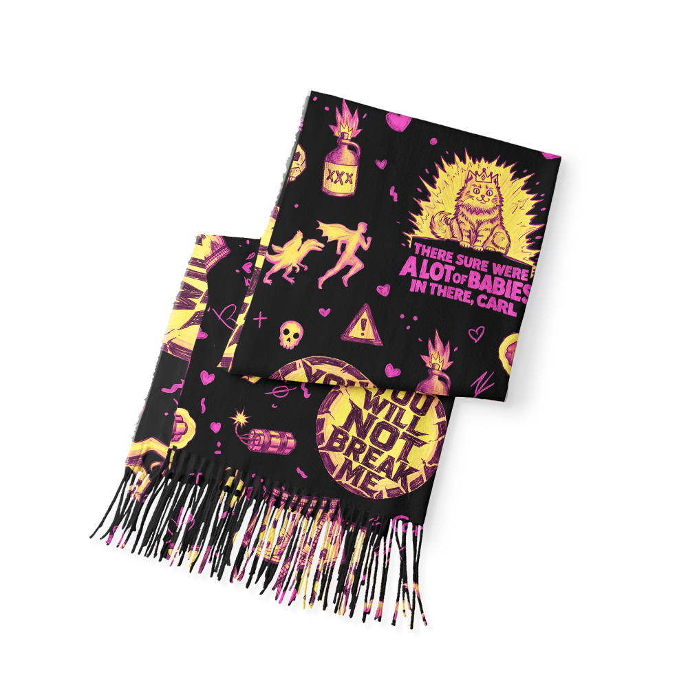 Carl's Night Chaos Geek Soft Fringed Scarf