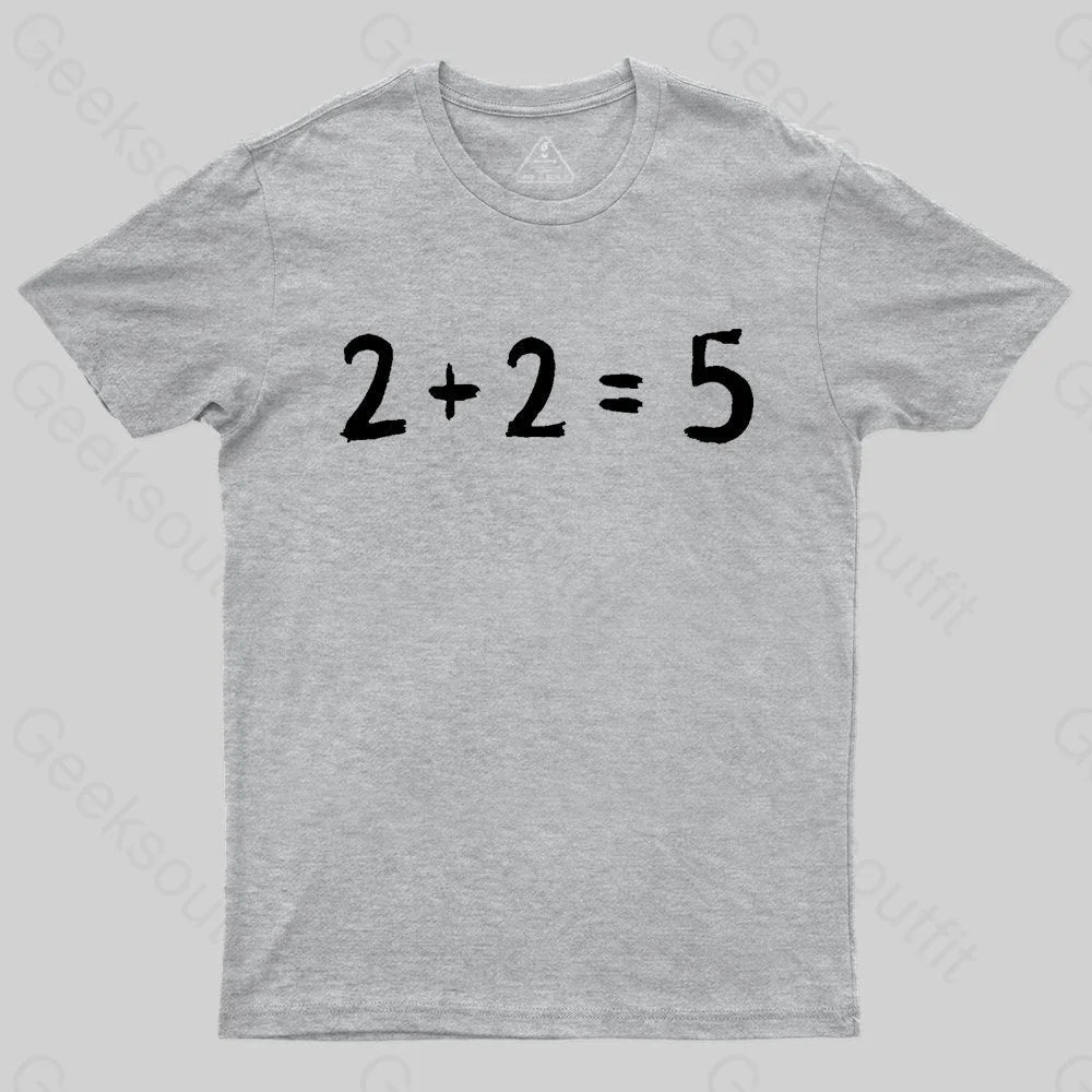 2 + 2 = 5 George Orwell 1984 inspired Classic T-Shirt - Geeksoutfit