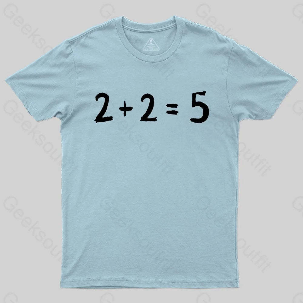 2 + 2 = 5 George Orwell 1984 inspired Classic T-Shirt - Geeksoutfit