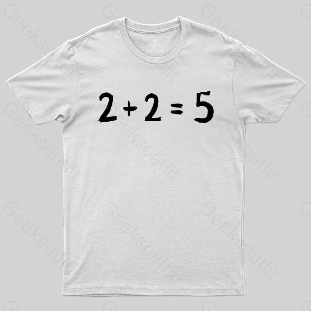 2 + 2 = 5 George Orwell 1984 inspired Classic T-Shirt - Geeksoutfit