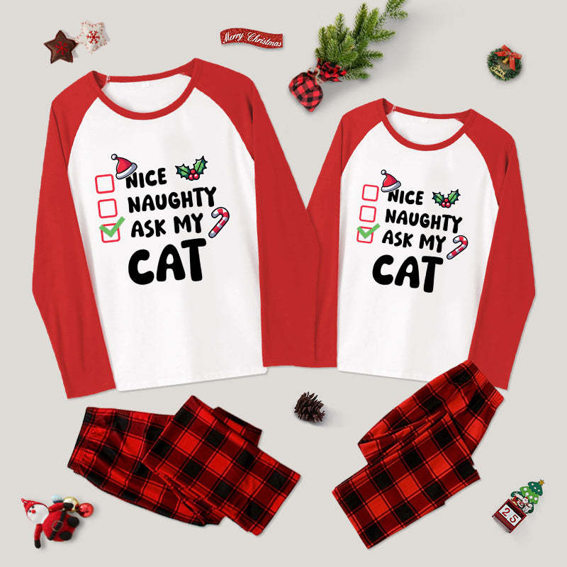 Ask My Cat Couple Pajama Set
