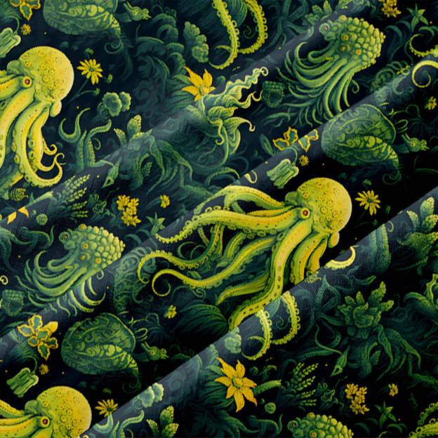 Cthulhu Button Up Pocket Shirt
