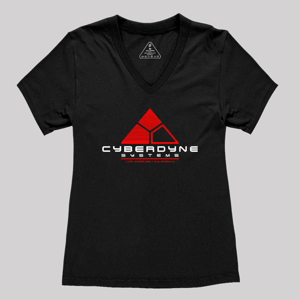 Cyberdyne Systems Women's V-Neck T-shirt