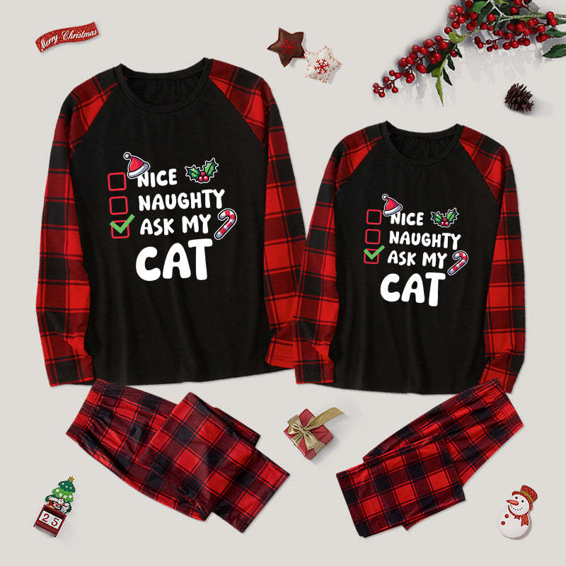 Ask My Cat Couple Pajama Set