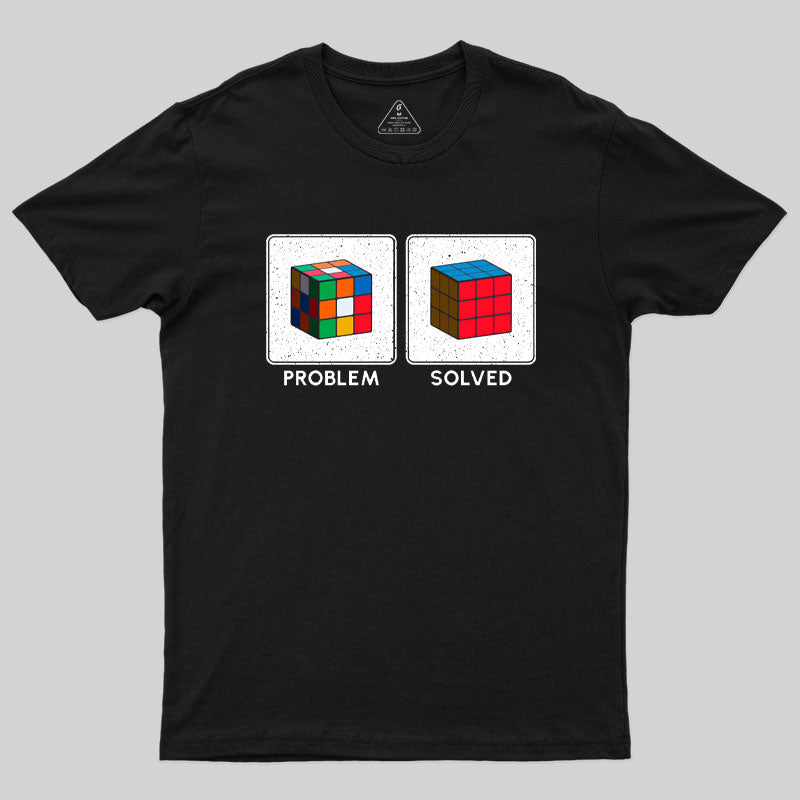 Vintage Colorful Cube Problem Solver T-Shirt