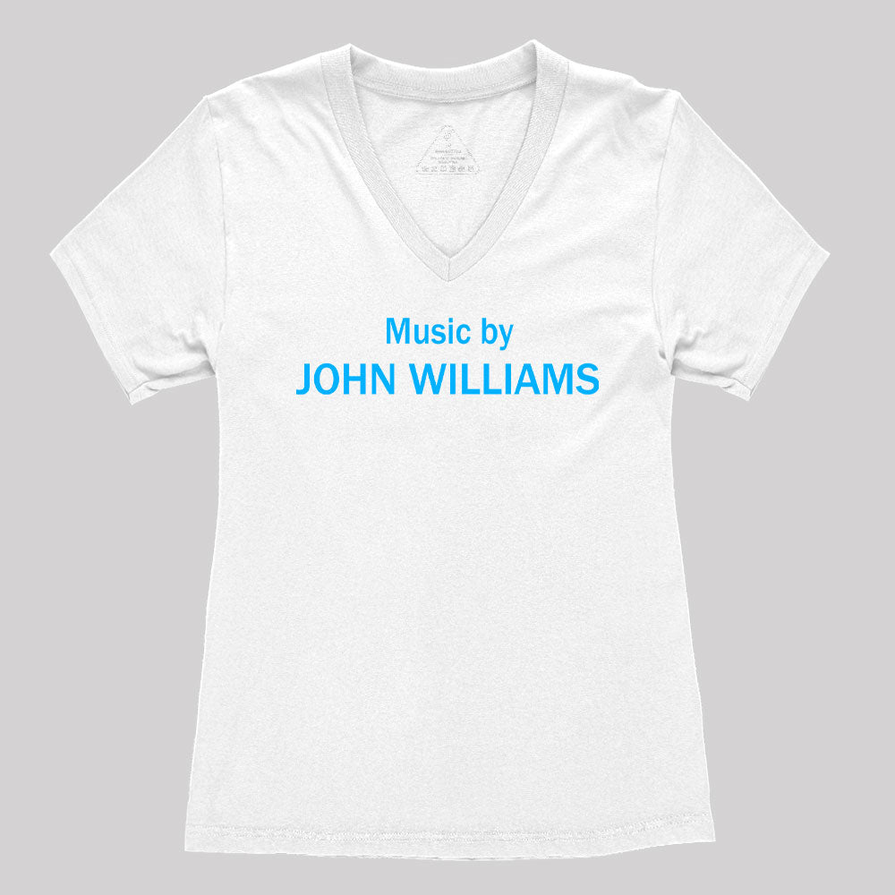 Music by John Williams Women's V-Neck T-shirt