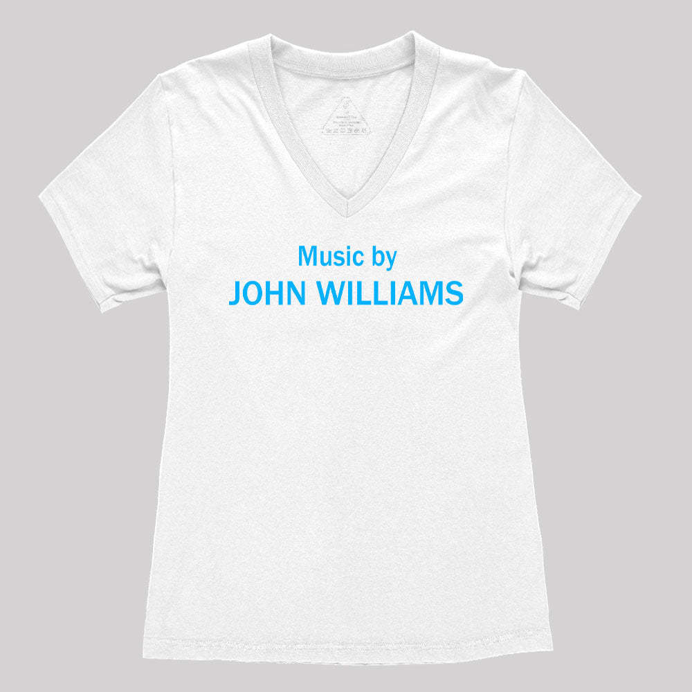 Music by John Williams Women's V-Neck T-shirt