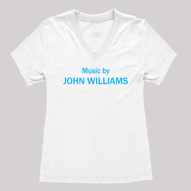 Music by John Williams Women's V-Neck T-shirt