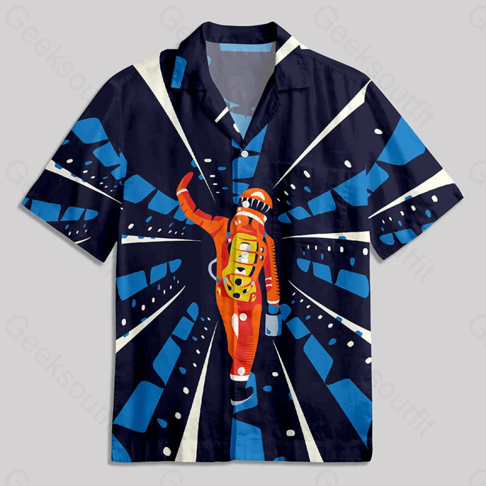 2001: A Space Odyssey Classic Scene Button Up Pocket Shirt Hawaiian / S Bus614 Yc