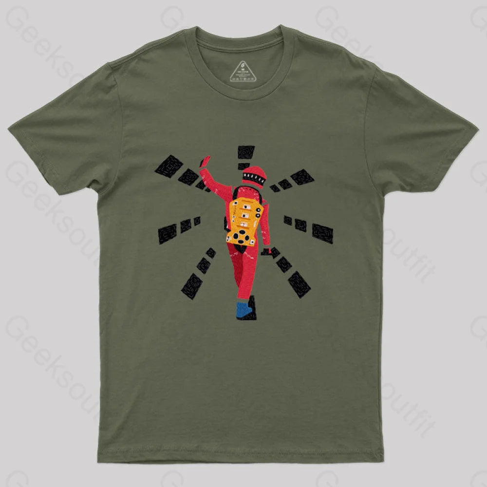 2001 A Space Odyssey T-Shirt Army Green / S