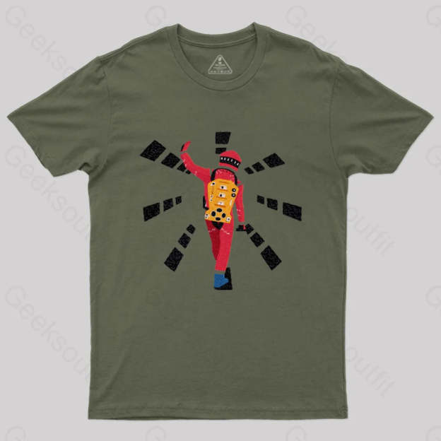 2001 A Space Odyssey T-Shirt Army Green / S