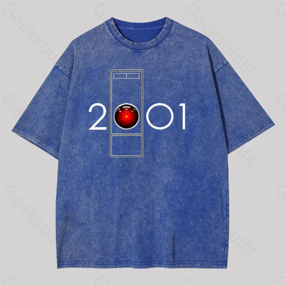 2001 - Hal Washed T-Shirt Blue / S