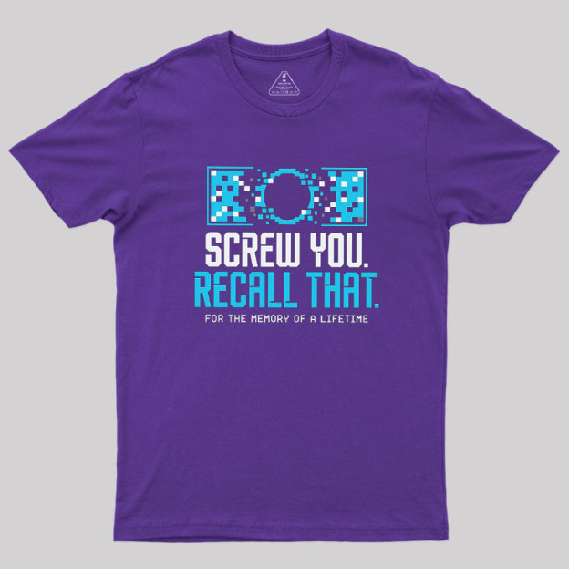 Memory Of A Lifetime Geek T-Shirt