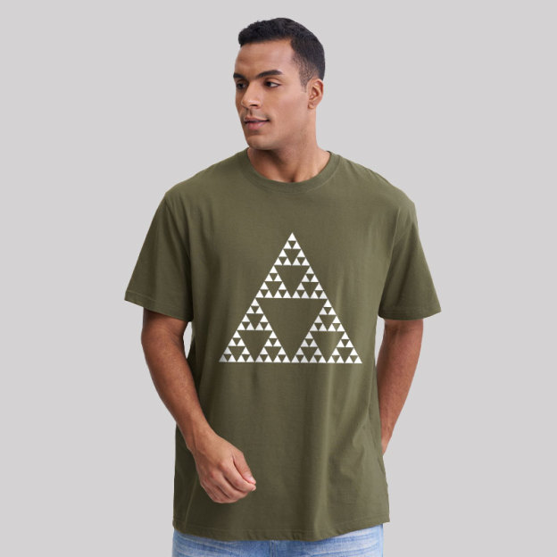 Sierpinski Triangle Fractal Geek T-Shirt