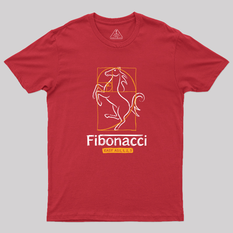 Fibonacci Easy As 1123- Geek T-Shirt