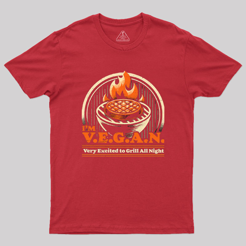 Ironic BBQ Grill Geek T-Shirt