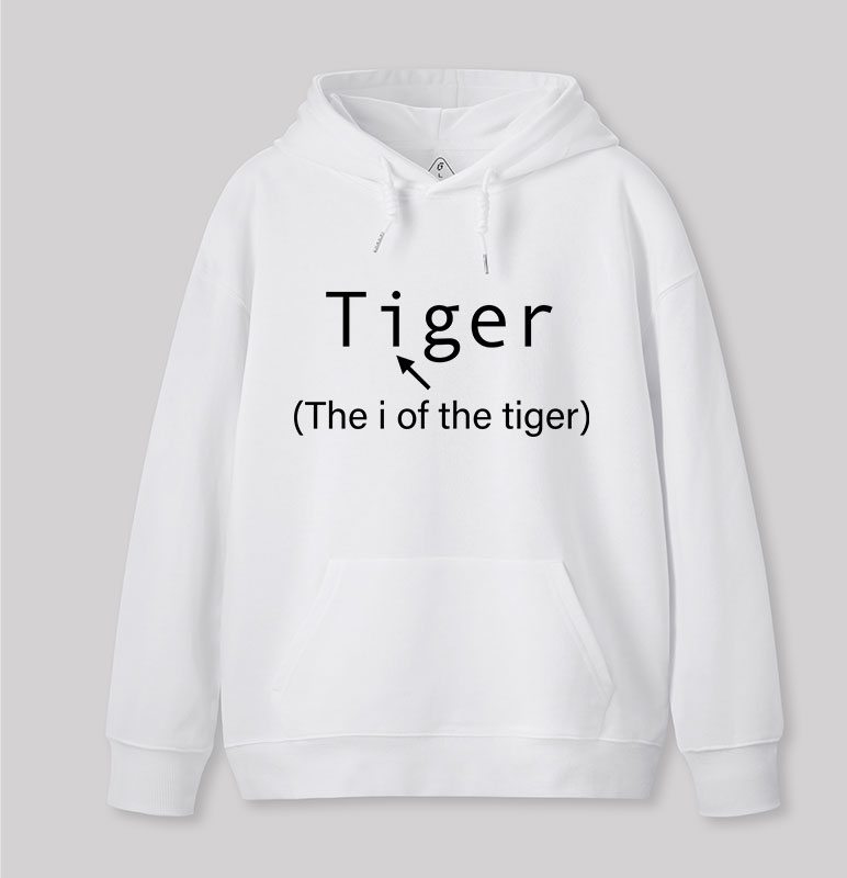 The i Of The Tiger Geek Hoodie
