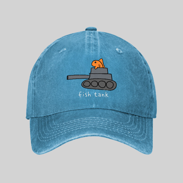 Fish Tank Washed Vintage Baseball Cap