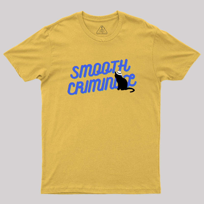 Smooth Criminal Cat Geek T-Shirt