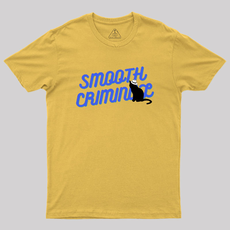 Smooth Criminal Cat Geek T-Shirt