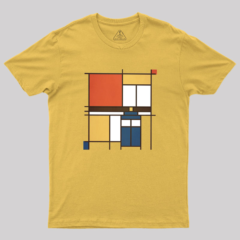 Mondrian Who Geek T-Shirt