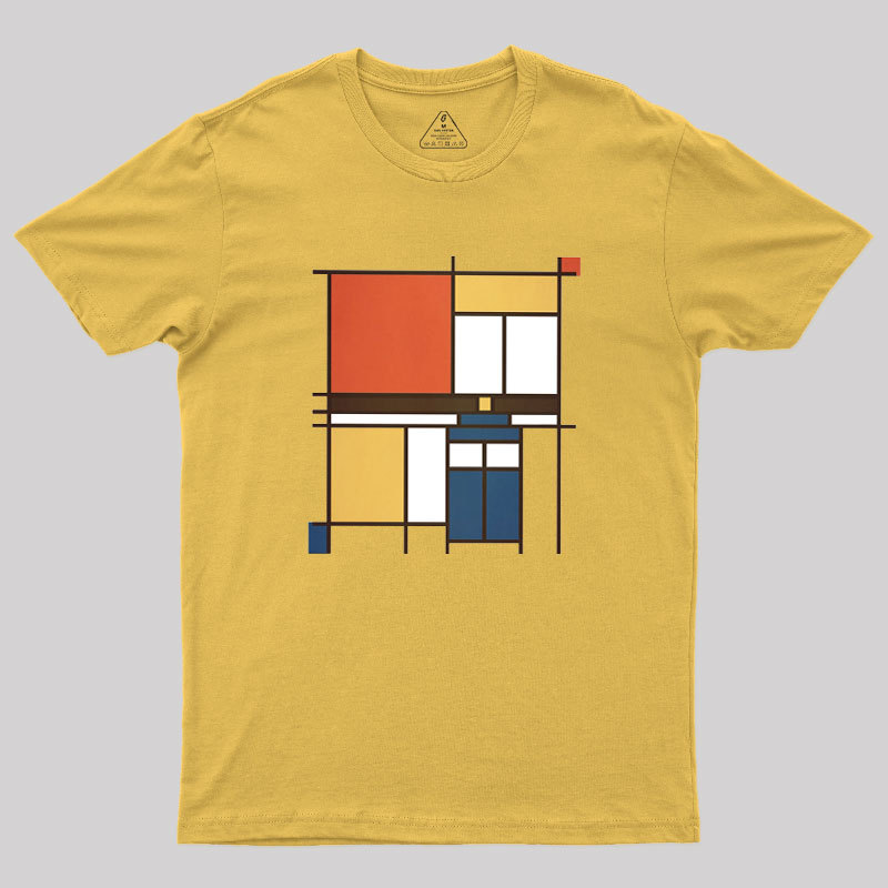 Mondrian Who Geek T-Shirt