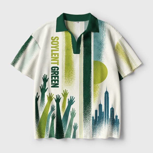 Soylent Green Geek Crochet Polo Shirt