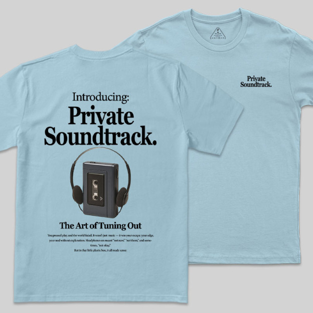 Private Soundtrack Front and Back Printing Geek T-Shirt