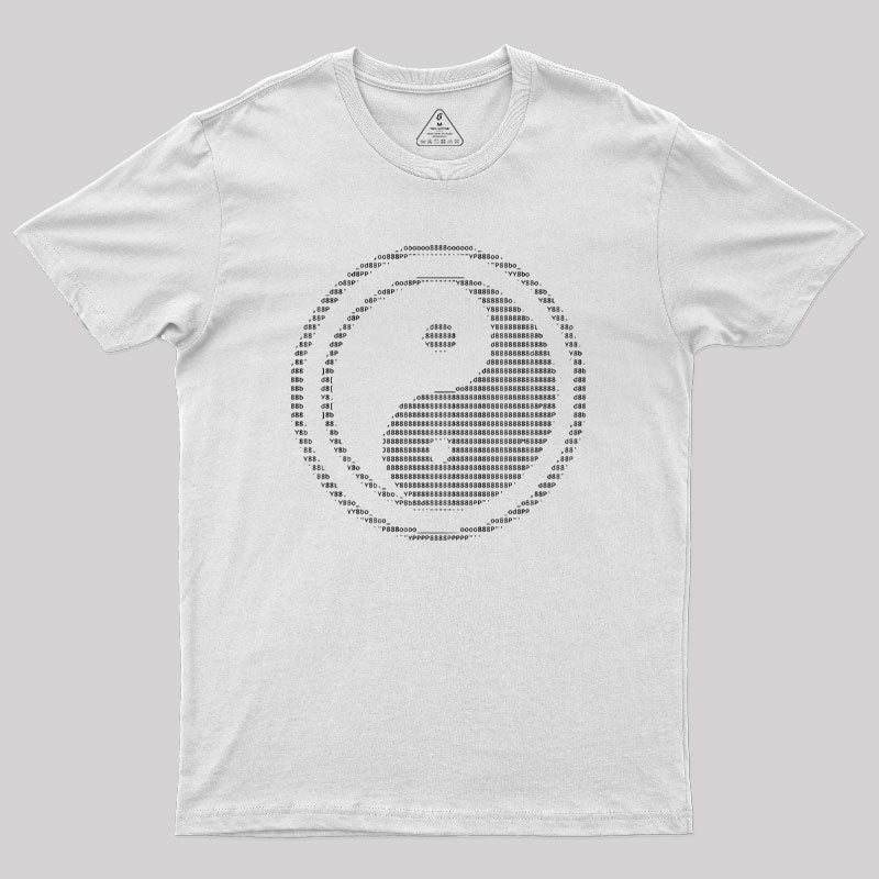 Geeksoutfit ASCII Yin Yang Geek T-Shirt for Sale