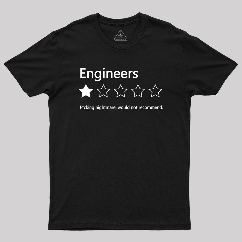 Engineers Would not Recommend Geek T-Shirt