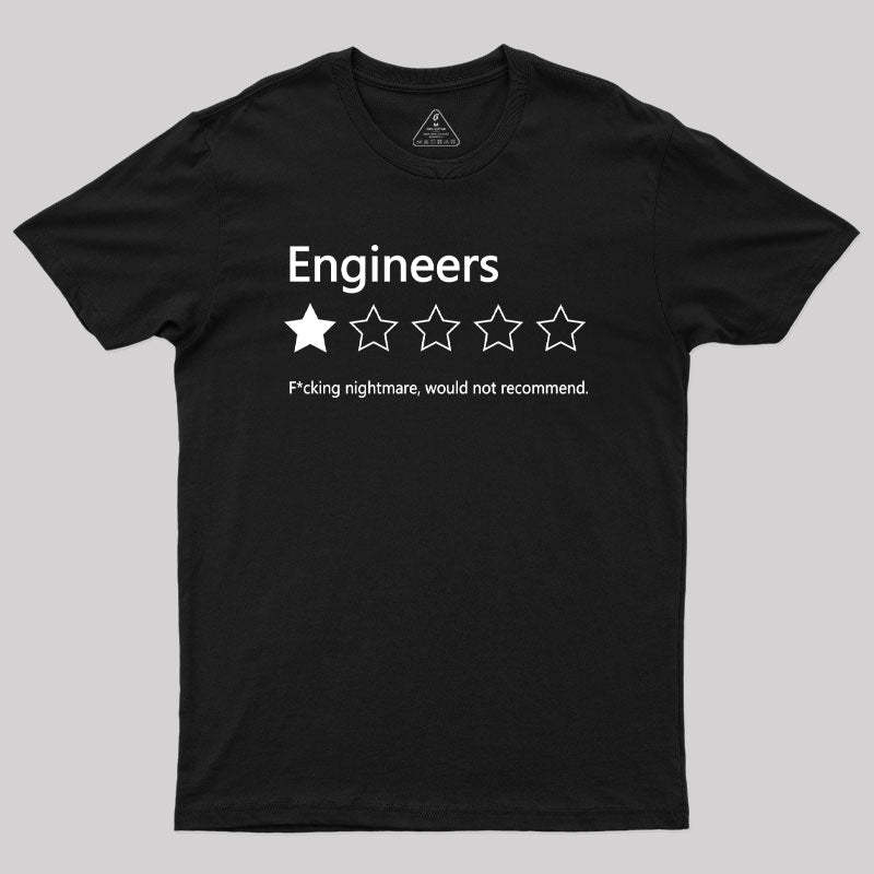 Engineers Would not Recommend Geek T-Shirt