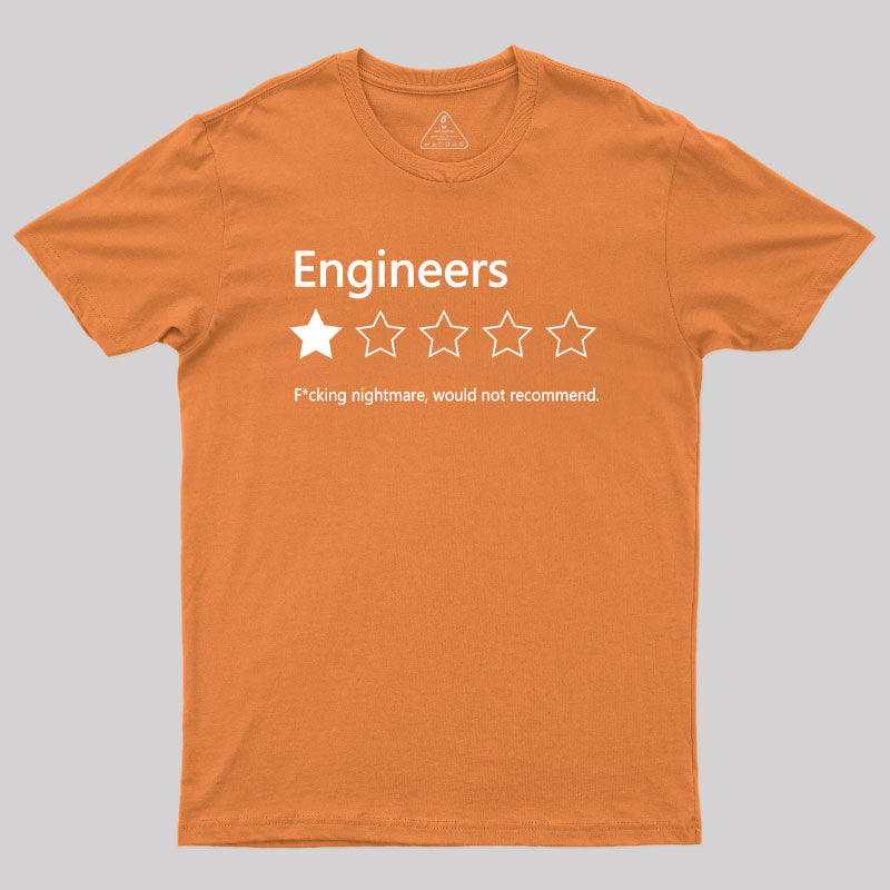 Engineers Would not Recommend Geek T-Shirt