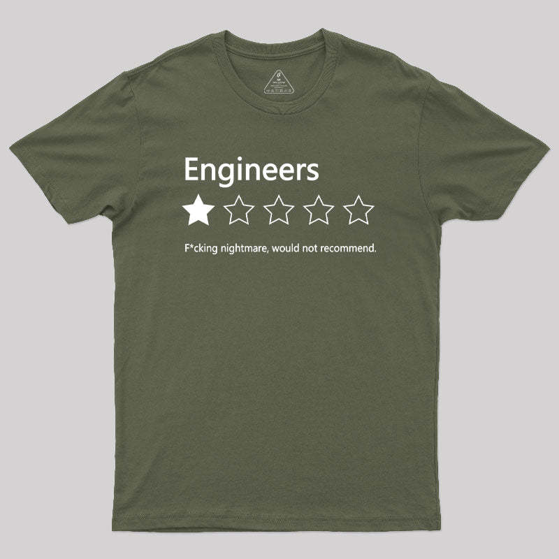 Engineers Would not Recommend Geek T-Shirt