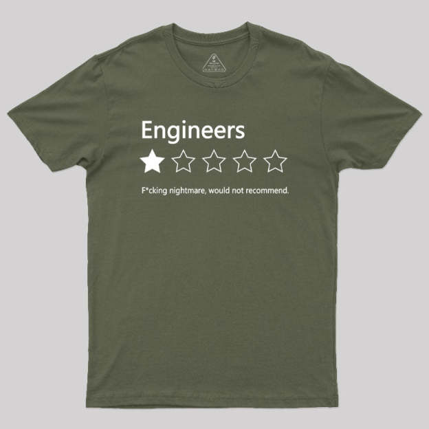 Engineers Would not Recommend Geek T-Shirt