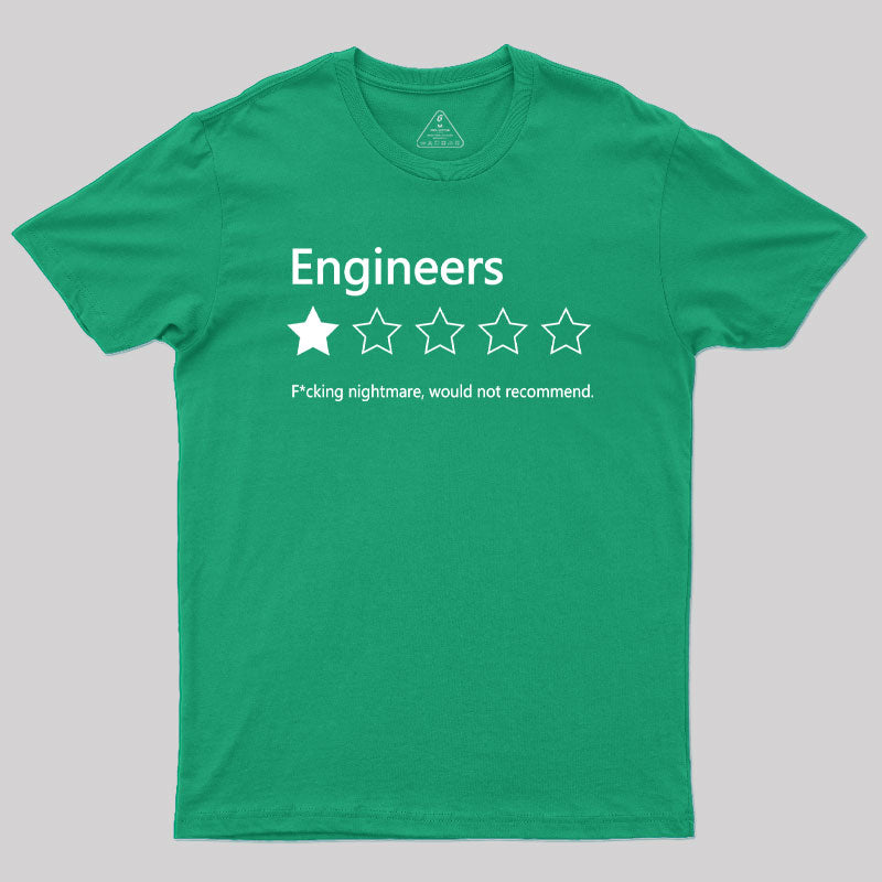 Engineers Would not Recommend Geek T-Shirt